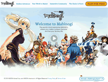 Tablet Screenshot of mabinogi.nexon.net